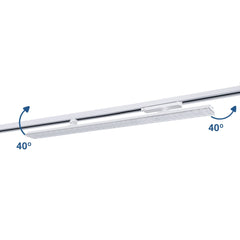 Proyector LED lineal orientable para carril trifásico 40W - CCT - CRI90 - Driver KGP