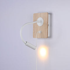 Pack x 2 - Aplique de pared flexible para lectura con puerto USB "LONDON USB" - Chip CREE - 3W