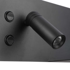 Pack x 2 - Aplique de pared para lectura con puerto USB "Kerta" - Iluminación doble - 3W+7W