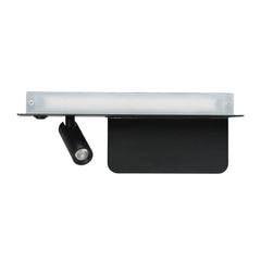 Pack x 2 - Aplique de pared para lectura con puerto USB "Kerta" - Iluminación doble - 3W+7W
