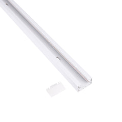 Carril monofásico de PVC para focos LED - Superficie - 2 metros