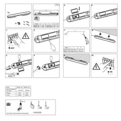Pack x 24 - Pantalla estanca LED lineal enlazable 36W - 120cm - IP65