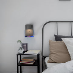 Aplique de pared para lectura con puerto USB "BASKOP W" - 6W - Base carga inalámbrica
