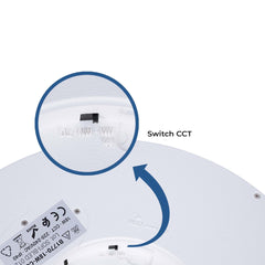Plafón LED techo circular CCT 18W - IP40