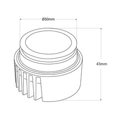 Módulo LED 7W para aro downlight MR16/GU10 - Regulable por TRIAC - 45º - CRI 90