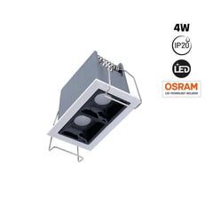 Foco lineal LED empotrable 4W - UGR18 - CRI90 - Chip OSRAM