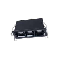 Foco lineal LED empotrable triple 6W - UGR18 - CRI90 - Chip OSRAM