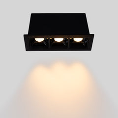 Foco lineal LED empotrable triple 6W - UGR18 - CRI90 - Chip OSRAM