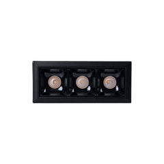 Foco lineal LED empotrable triple 6W - UGR18 - CRI90 - Chip OSRAM