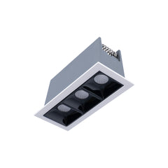 Foco lineal LED empotrable triple 6W - UGR18 - CRI90 - Chip OSRAM