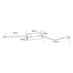 Foco lineal LED trimless / integración - 2W - UGR18 - CRI90