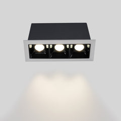 Foco lineal LED empotrable triple 6W - UGR18 - CRI90 - Chip OSRAM