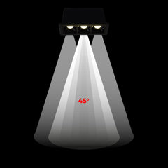 Foco lineal LED empotrable triple 6W - UGR18 - CRI90 - Chip OSRAM