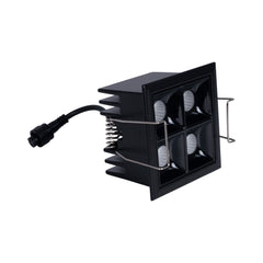 Downlight LED cuadrado empotrable 8W - 4 Focos - UGR18 - CRI90 - Chip OSRAM