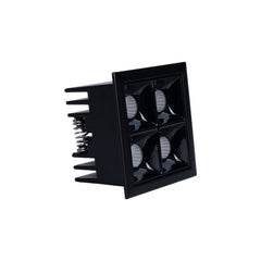 Downlight LED cuadrado empotrable 8W - 4 Focos - UGR18 - CRI90 - Chip OSRAM
