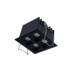 Downlight LED cuadrado empotrable 8W - 4 Focos - UGR18 - CRI90 - Chip OSRAM