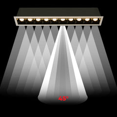 Foco lineal LED empotrable 20W - UGR18 - CRI90 - Chip OSRAM