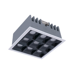 Downlight LED cuadrado empotrable 18W - 9 Focos - UGR18 - CRI90 - Chip OSRAM