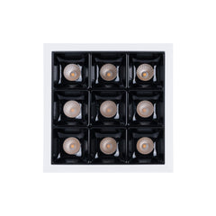 Downlight LED cuadrado empotrable 18W - 9 Focos - UGR18 - CRI90 - Chip OSRAM