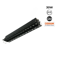 Foco lineal LED trimless / integración - 30W - UGR18 - CRI90