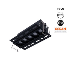 Foco lineal LED trimless / integración - 12W - UGR18 - CRI90