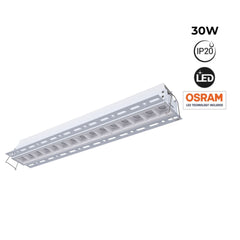 Foco lineal LED trimless / integración - 30W - UGR18 - CRI90