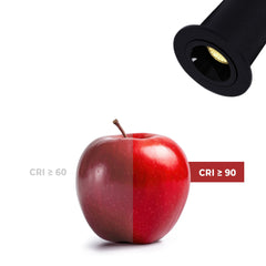 Downlight LED empotrable circular 2W - Chip Osram - UGR18 - Corte Ø 25mm - Negro