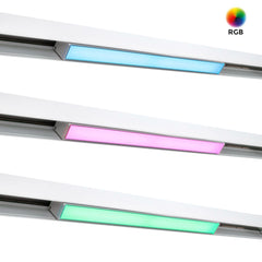 Luminaria lineal opal para carril magnético RGB + CCT - 12W - Mi Light - Blanco