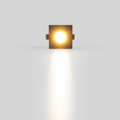 Downlight LED empotrable cuadrado 2W - Chip Osram - UGR18 - Corte Ø 25mm - Negro