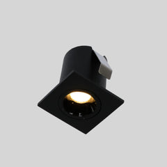 Downlight LED empotrable cuadrado 2W - Chip Osram - UGR18 - Corte Ø 25mm - Negro