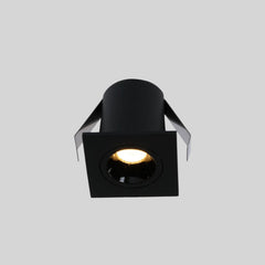 Downlight LED empotrable cuadrado 2W - Chip Osram - UGR18 - Corte Ø 25mm - Negro