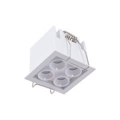 Downlight LED empotrable cuadrado 8W - Chip Osram - UGR18 - Corte 48 x 48 mm