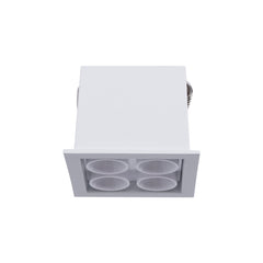 Downlight LED empotrable cuadrado 8W - Chip Osram - UGR18 - Corte 48 x 48 mm