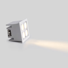 Downlight LED empotrable cuadrado 8W - Chip Osram - UGR18 - Corte 48 x 48 mm