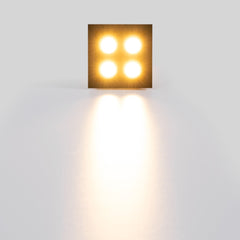 Downlight LED empotrable cuadrado 8W - Chip Osram - UGR18 - Corte 48 x 48 mm