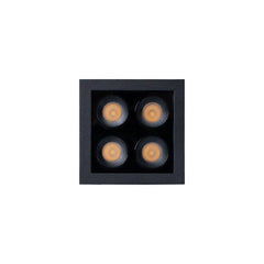 Downlight LED empotrable cuadrado 8W - Chip Osram - UGR18 - Corte 48 x 48 mm