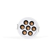 Downlight LED empotrable circular 12W - UGR18 - Corte Ø 70mm - Blanco