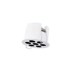Downlight LED empotrable circular 12W - UGR18 - Corte Ø 70mm - Blanco
