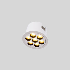 Downlight LED empotrable circular 12W - UGR18 - Corte Ø 70mm - Blanco