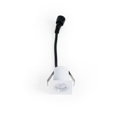 Downlight LED empotrable cuadrado 2W - Chip Osram - UGR18 - Corte Ø 25mm - Blanco