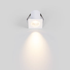 Downlight LED empotrable cuadrado 2W - Chip Osram - UGR18 - Corte Ø 25mm - Blanco