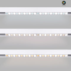 Luminaria lineal para carril magnético RGB + CCT - 12W - UGR18 - Mi Light