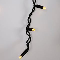 Cortina de luces LED - 1,5m x 90cm - 100 luces - Blanco cálido