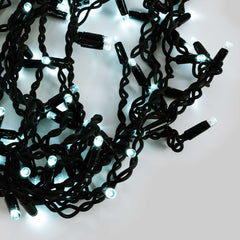 Cortina de luces LED - 1,5m x 90cm - 100 luces - Blanco frío