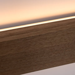 Aplique de pared lineal madera "Wooden" - 26W - 100cm - Driver Philips
