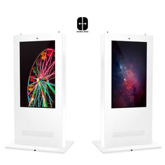 Tótem publicitario exterior pantalla LCD 55"- Doble cara - No táctil - Android - Blanco