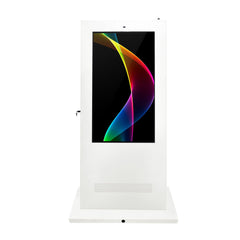 Tótem publicitario exterior pantalla LCD 55"- Doble cara - No táctil - Android - Blanco