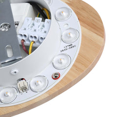 Aplique de pared madera "Eclipse 3" 8W - Luz cálida