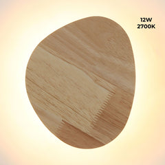 Aplique de pared interior de madera "Eclipse 3" 12W - Luz cálida