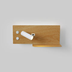 Pack x 2 - Aplique de pared para lectura con puerto USB "Kerta" - Iluminación doble - 3W+7W